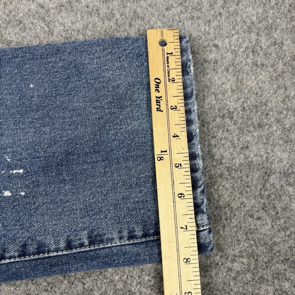 Cabi Jeans Women's 8 Distressed Straight‎ Leg Blue Denim Urban Casual Y2K Style